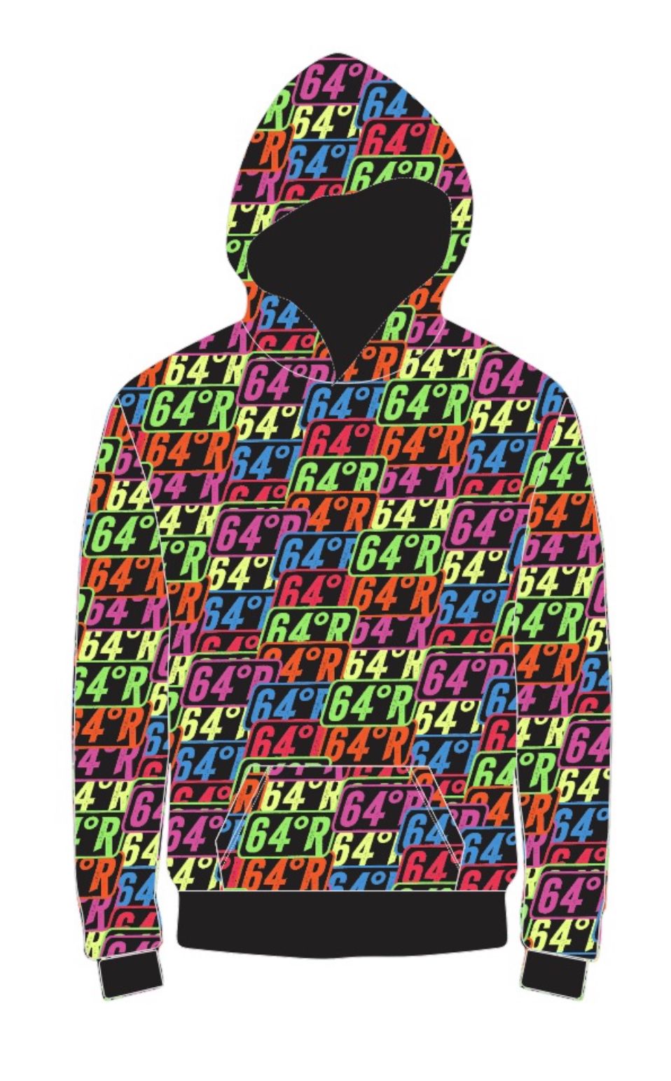 Color Splash Logo Hoodie