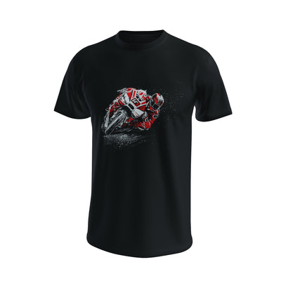 Unisex Black Racer T-shirt