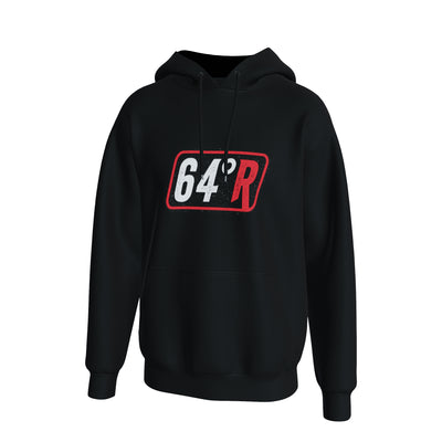 Black 64 Degree Racing Logo Hoodie