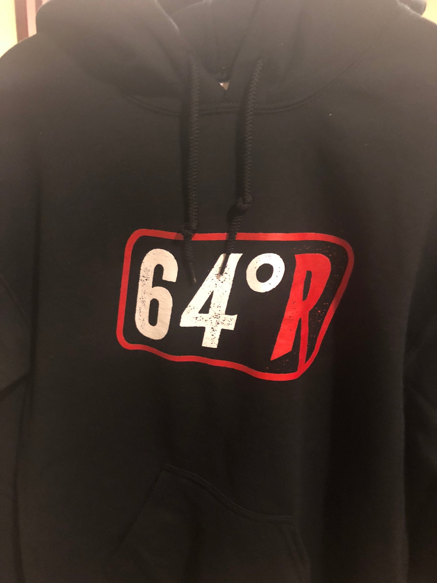 Black 64 Degree Racing Logo Hoodie